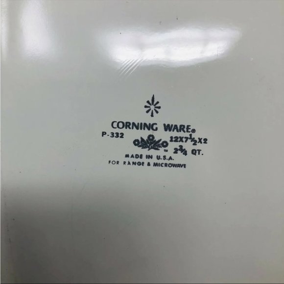 Corning Ware Cornflower Blue 2 qt Rectangular Baking Casserole Dish Pan P-332​​​ - Picture 5 of 9